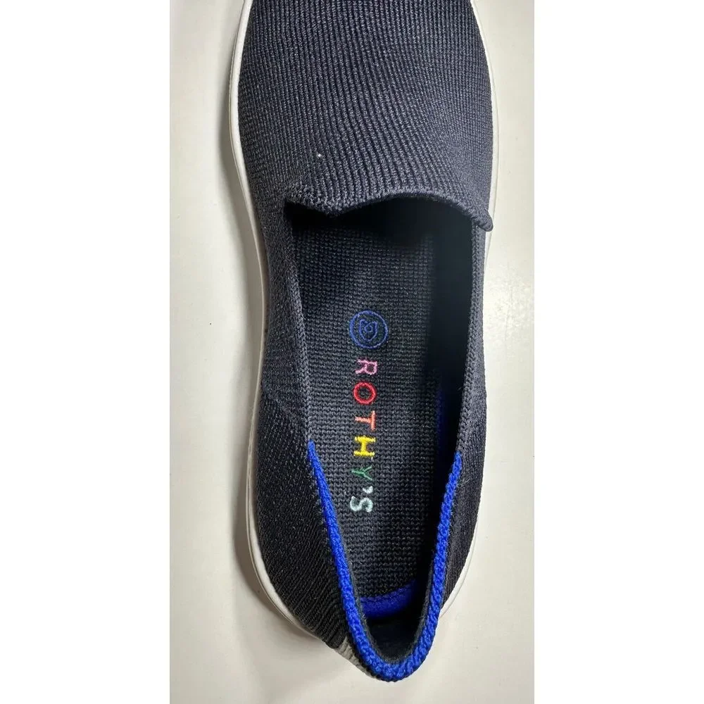 Rothy's The Original Slip‎ On Navy Blue KIDS Size 3 US Flats Sneaker